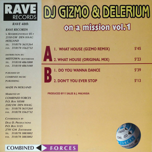 last ned album DJ Gizmo & Delerium - On A Mission Vol 1
