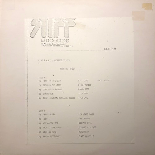 Hits Greatest Stiffs (1977, Vinyl) - Discogs