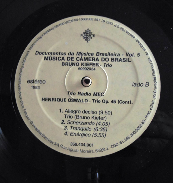 baixar álbum Henrique Oswald Bruno Kiefer Trio Da Rádio MEC - Henrique Oswald Trio Op45 Bruno Kiefer Trio
