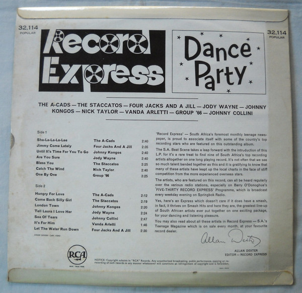 last ned album Download Various - Record Express Dance Party album