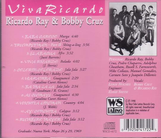 baixar álbum Ricardo Ray & Bobby Cruz - Viva Ricardo