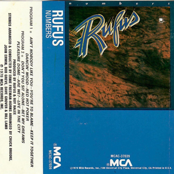 Rufus - Numbers | Releases | Discogs