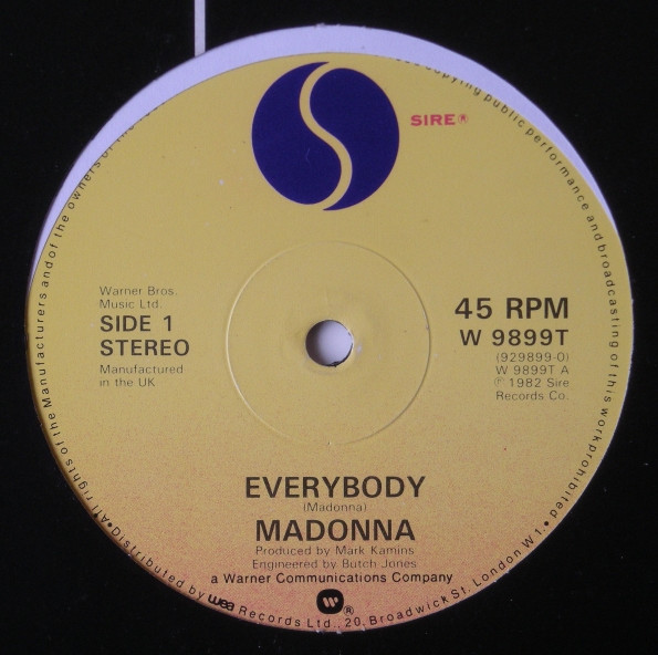 Madonna – Everybody (1982, Specialty Records Corporation Pressing 