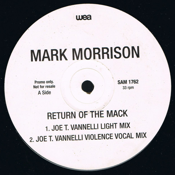 Creep aktivt Vil have Mark Morrison – Return Of The Mack (1996, Vinyl) - Discogs