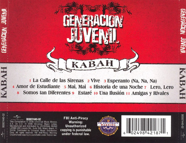 descargar álbum Kabah - Generacion Juvenil