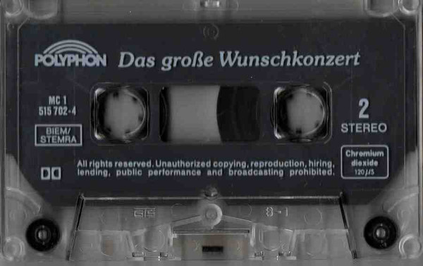 télécharger l'album Various - Das Grosse Wunschkonzert 1 S4 Baden Württemberg Präsentiert