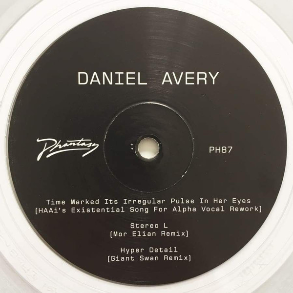 Daniel Avery Song For Alpha Remixes Three 2019 Clear Vinyl