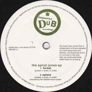 Dubtribe Sound System - The Spiral Jones EP album cover