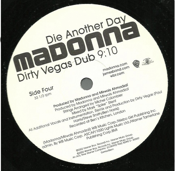 Madonna - Die Another Day | Warner Bros. Records (W595T) - 6