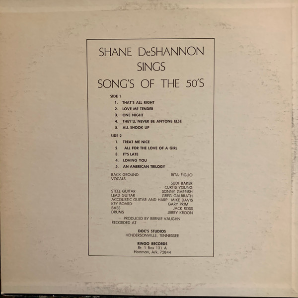 lataa albumi Shane Deshannon - Shane DeShannon Sings Songs Of The 50s