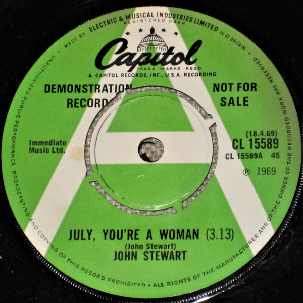 John Stewart – July, You're A Woman (1969, Vinyl) - Discogs