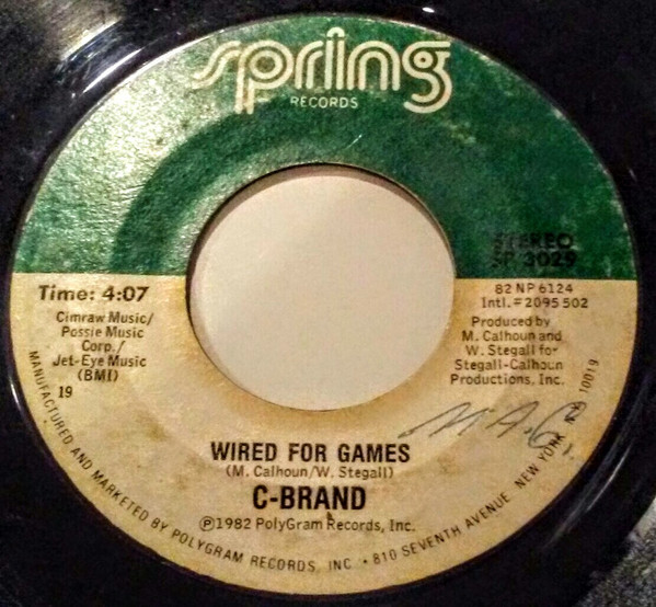 C-Brand – Wired For Games (1982, Vinyl) - Discogs