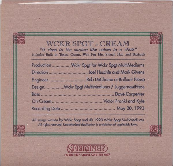 lataa albumi Wckr Spgt - Cream