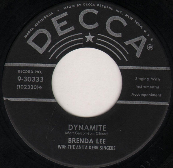 Brenda Lee – Dynamite (1957, Gloversville Pressing, Vinyl) - Discogs