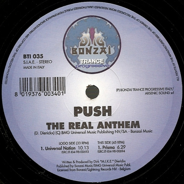 Universal Nation' by Push becomes the number 1 in The Made in Belgium Top  100