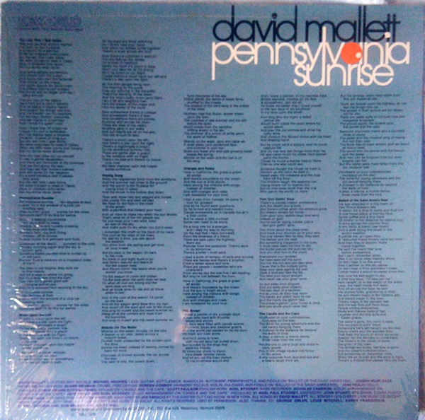 descargar álbum Download David Mallett - Pennsylvania Sunrise album