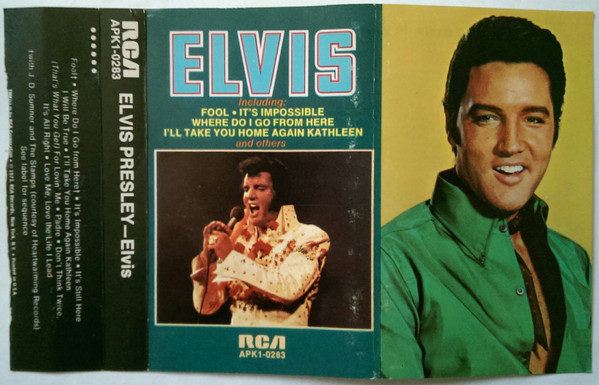 Elvis Presley – Elvis (1973, Cassette) - Discogs