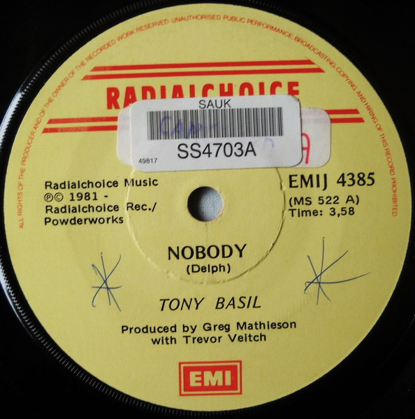 Toni Basil Nobody 1981 Vinyl Discogs