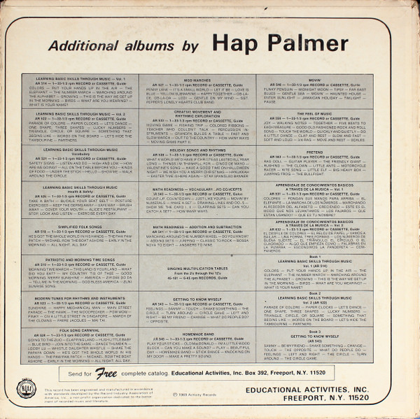Album herunterladen Hap Palmer - Creative Movement And Rhythmic Expression