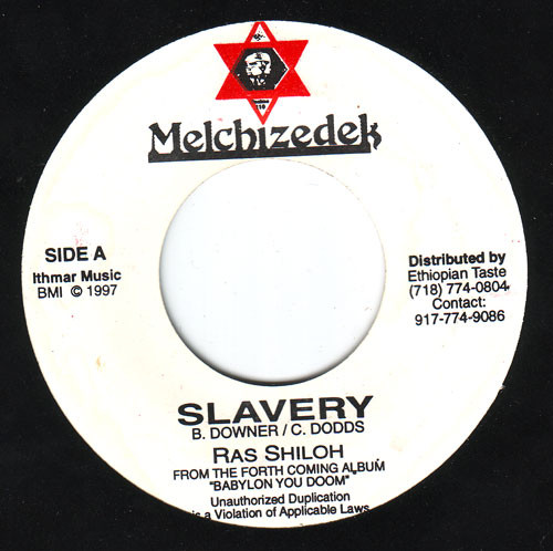 Ras Shiloh – Slavery (1997, Vinyl) - Discogs