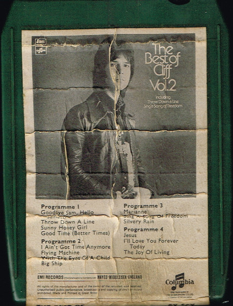 Cliff Richard – The Best Of Cliff Volume 2 (1972, Vinyl) - Discogs