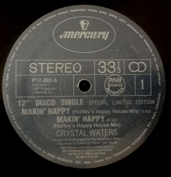 Crystal Waters - Makin' Happy | Releases | Discogs