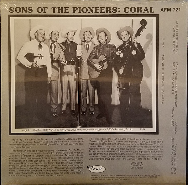 descargar álbum The Sons Of The Pioneers - Decca Coral
