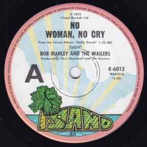 Bob Marley & The Wailers - No Woman, No Cry / Lively Up Yourself album cover