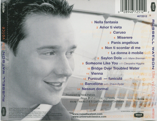 Russell Watson - The Voice | Decca (4672512) - 2