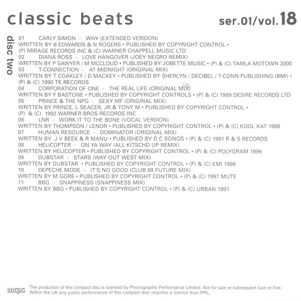 last ned album Various - Classic Beats V18