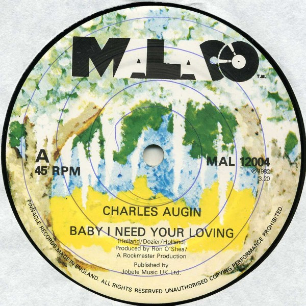 télécharger l'album Charles Augins - Baby I Need Your Loving Baby Dub