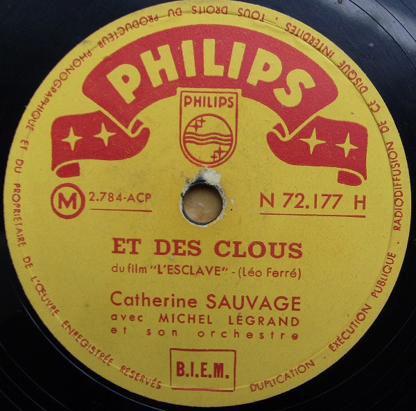 last ned album Catherine Sauvage avec Michel Legrand Et Son Orchestre - Il Ny A Pas DAmour Heureux Et Des Clous