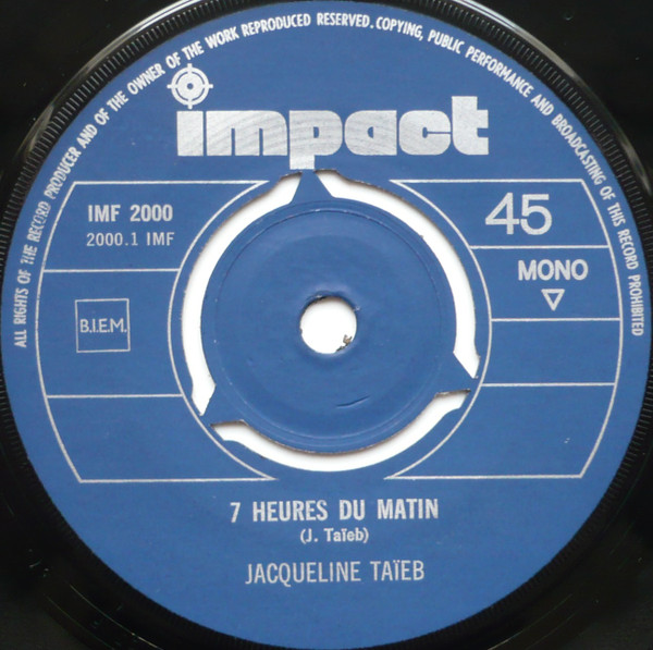 descargar álbum Jacqueline Taïeb - 7 Heures Du Matin Bienvenue Au Pays