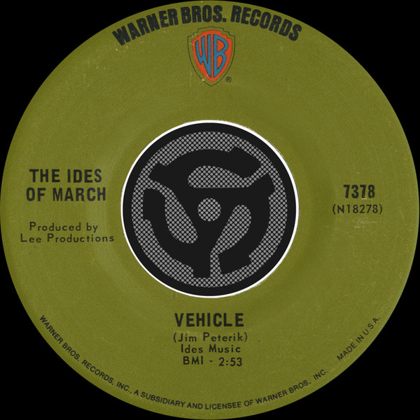 The Ides Of March - Vehicle / Lead Me Home, Gently | Releases