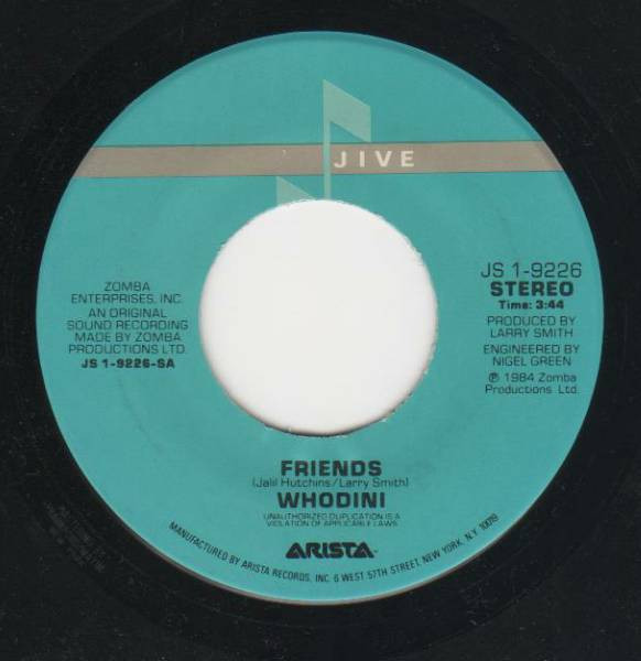 Whodini – Five Minutes Of Funk (1984, Vinyl) - Discogs