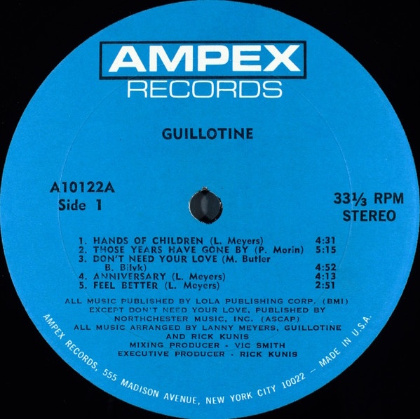 Guillotine - Guillotine | Ampex Records (A-10122) - 3