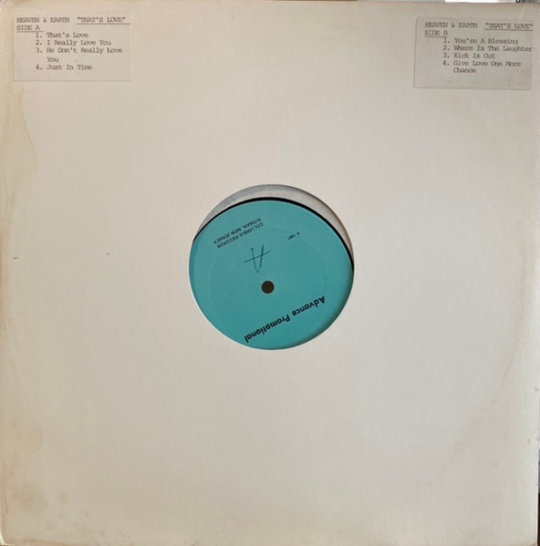 Heaven And Earth – That's Love (1981, Vinyl) - Discogs