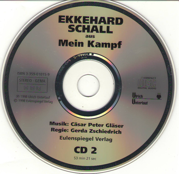 Album herunterladen Ekkehard Schall - Ekkehard Schall Aus Mein Kampf