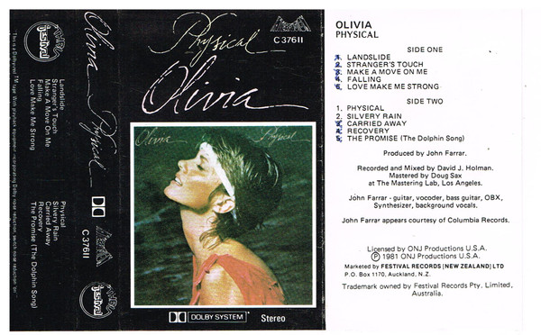 Olivia Newton-John – Physical (1981, Cassette) - Discogs