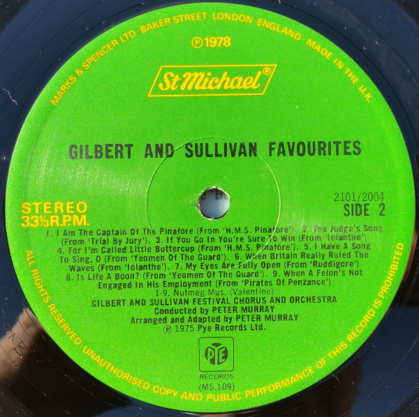 télécharger l'album Gilbert And Sullivan, Gilbert And Sullivan Festival Chorus And Orchestra - Gilbert And Sullivan Favourites