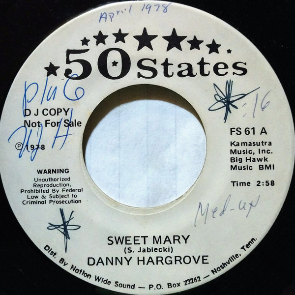 Album herunterladen Danny Hargrove - Sweet Mary