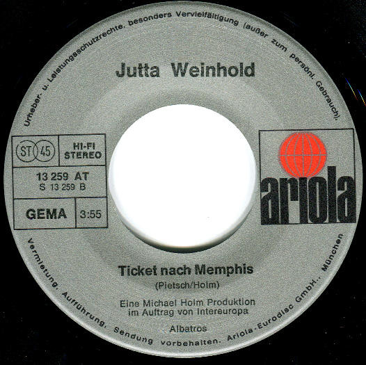 descargar álbum Jutta Weinhold - Cadillac Fahr Weg