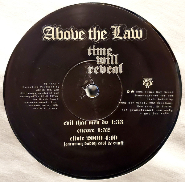 Above The Law – Time Will Reveal (1996, Vinyl) - Discogs