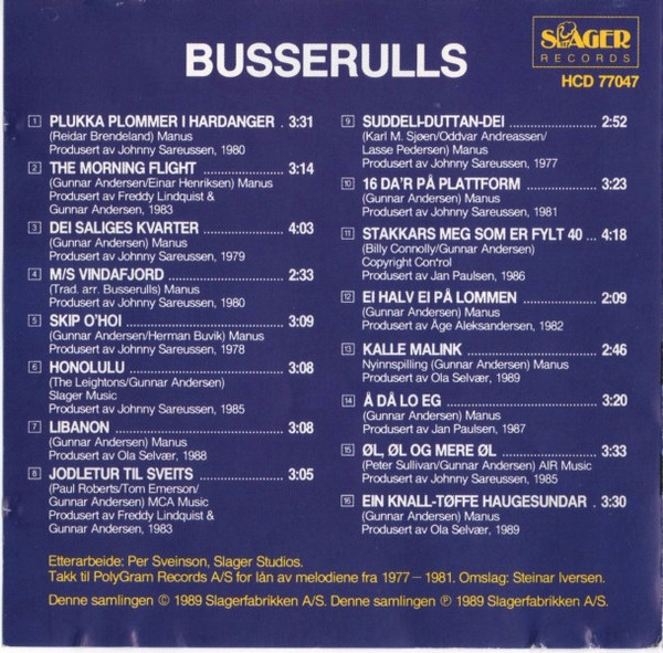 ladda ner album Busserulls - Jubalon Busserulls Beste Gjennom 12 år