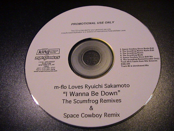 M-Flo Loves Ryuichi Sakamoto – I Wanna Be Down (2004, Vinyl) - Discogs