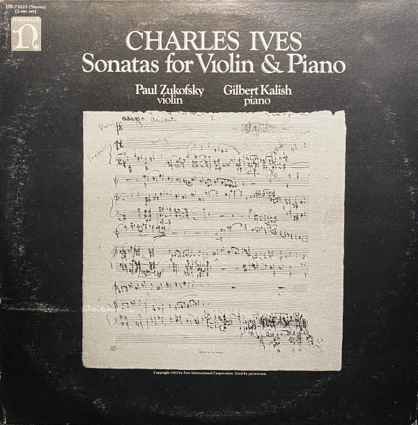 descargar álbum Charles Ives - Sonatas For Violin Piano