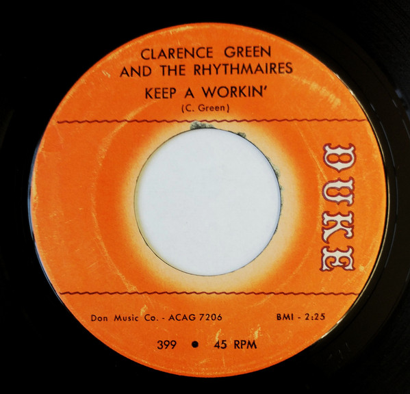 baixar álbum Clarence Green And The Rhythmaires - Keep A Workin