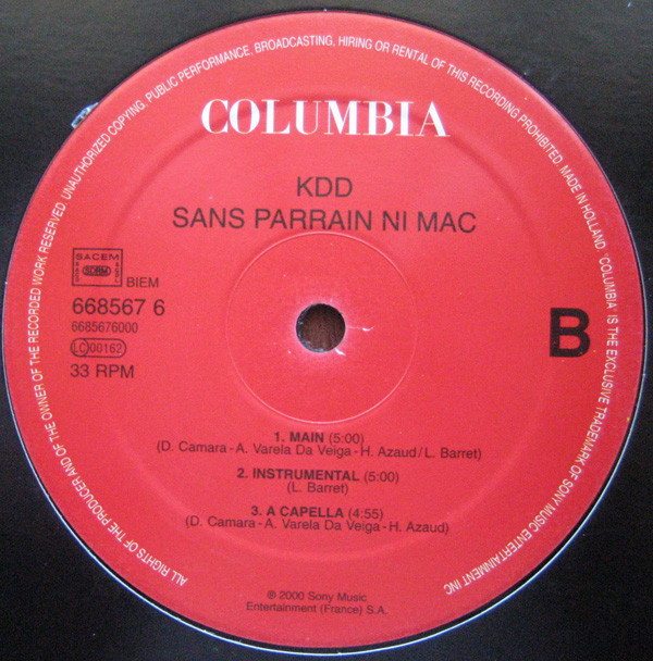 baixar álbum KDD - Sans Parrain Ni Mac