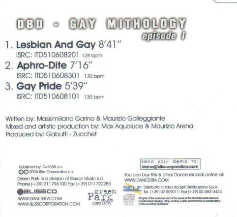 descargar álbum DBD - Gay Mithology Episode 1