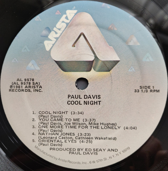 Cool Night lyrics official 2022 ~ Paul Davis (1948-2008 RIP) tribute 